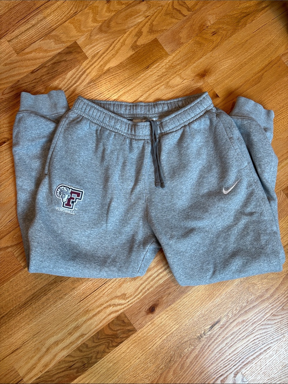 Fordham Football Nike Gray Sweatpants Joggers Size M